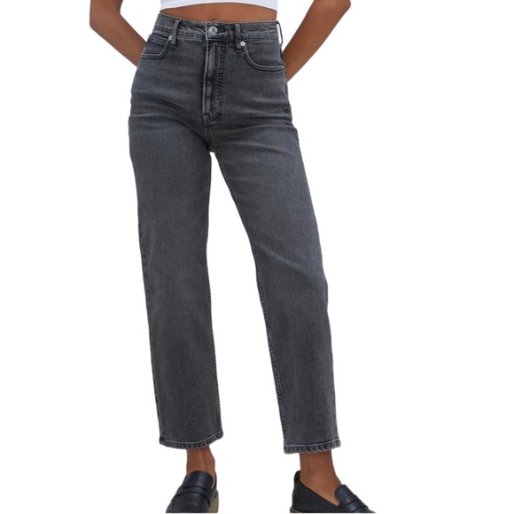 Everlane Jeans Everlane The Way High Organic Cropwashed Black Jean